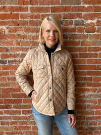 J. Society Nylon Quilted Shirt Jacket