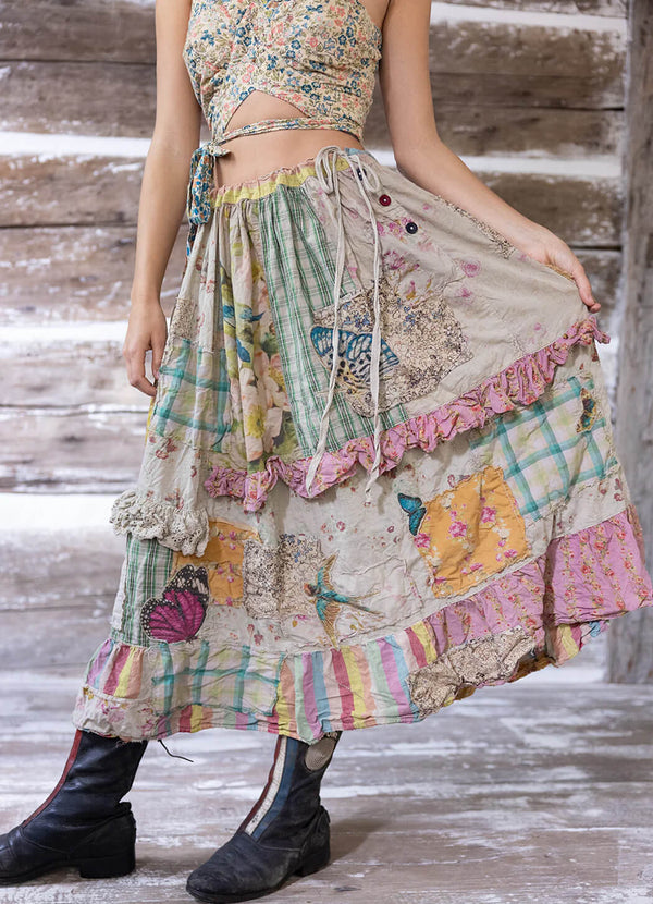 Magnolia Pearl Patchwork Pixie Ruffle Skirt