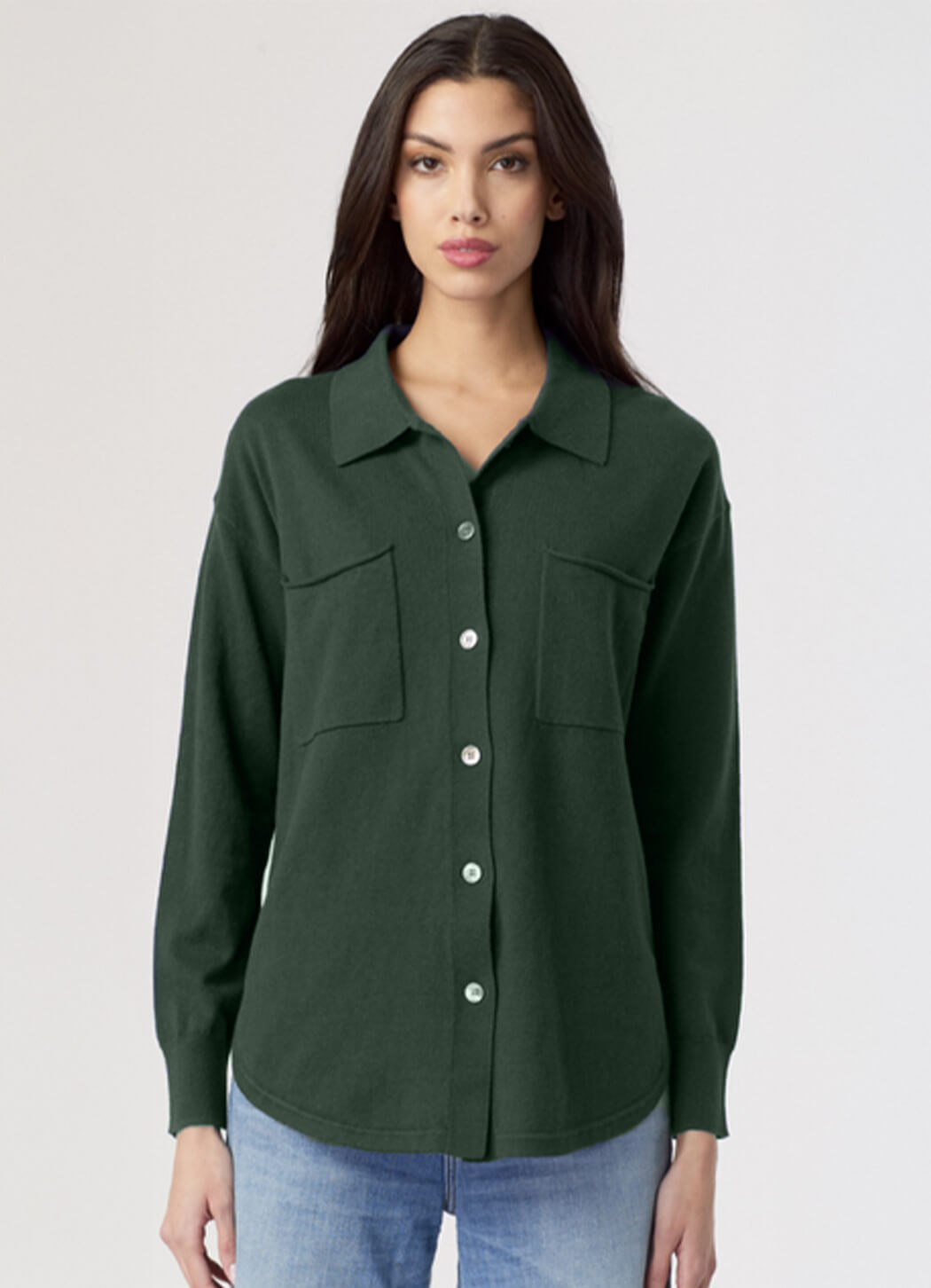 J Society Boyfriend Button Down Military