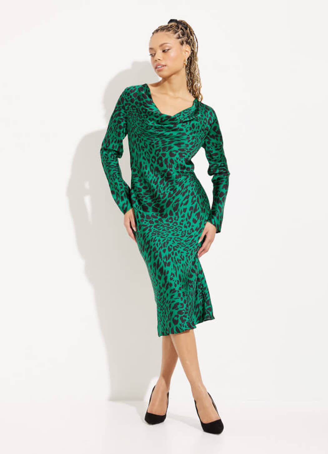 Joseph Ribkoff Leopard Print Sheath Dress