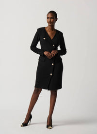 Joseph Ribkoff Asymmetrical Blazer Dress