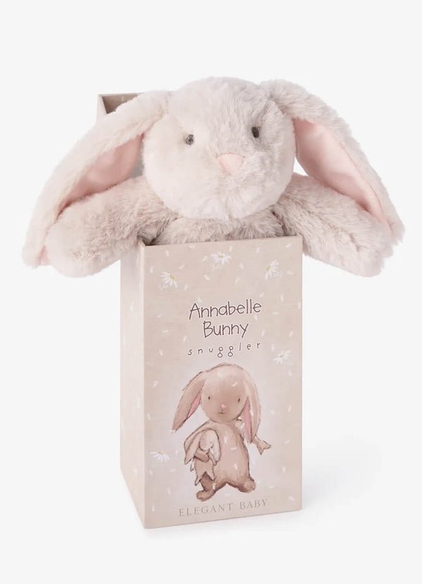 Elegant Baby Annabelle Bunny Snuggler Plush Security Blanket With Gift Box
