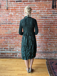 Alquema Metallic Nehru Coat Dress