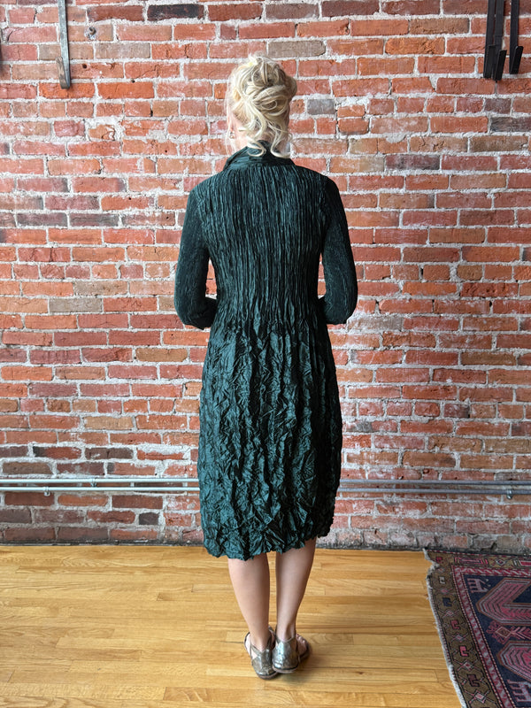 Alquema Metallic Nehru Coat Dress