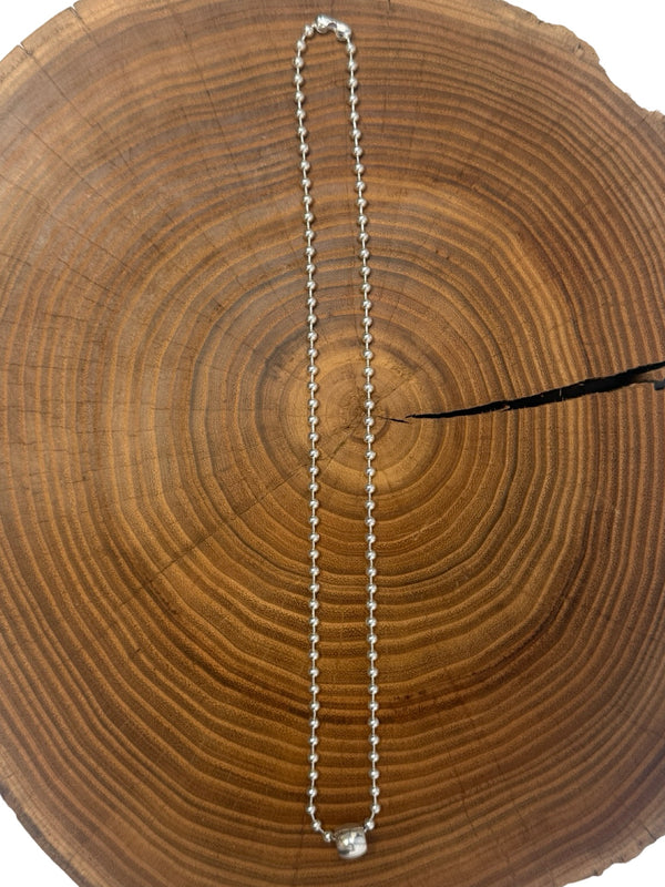 Belle Via Jewelry Small Ball Chain Tube Necklace