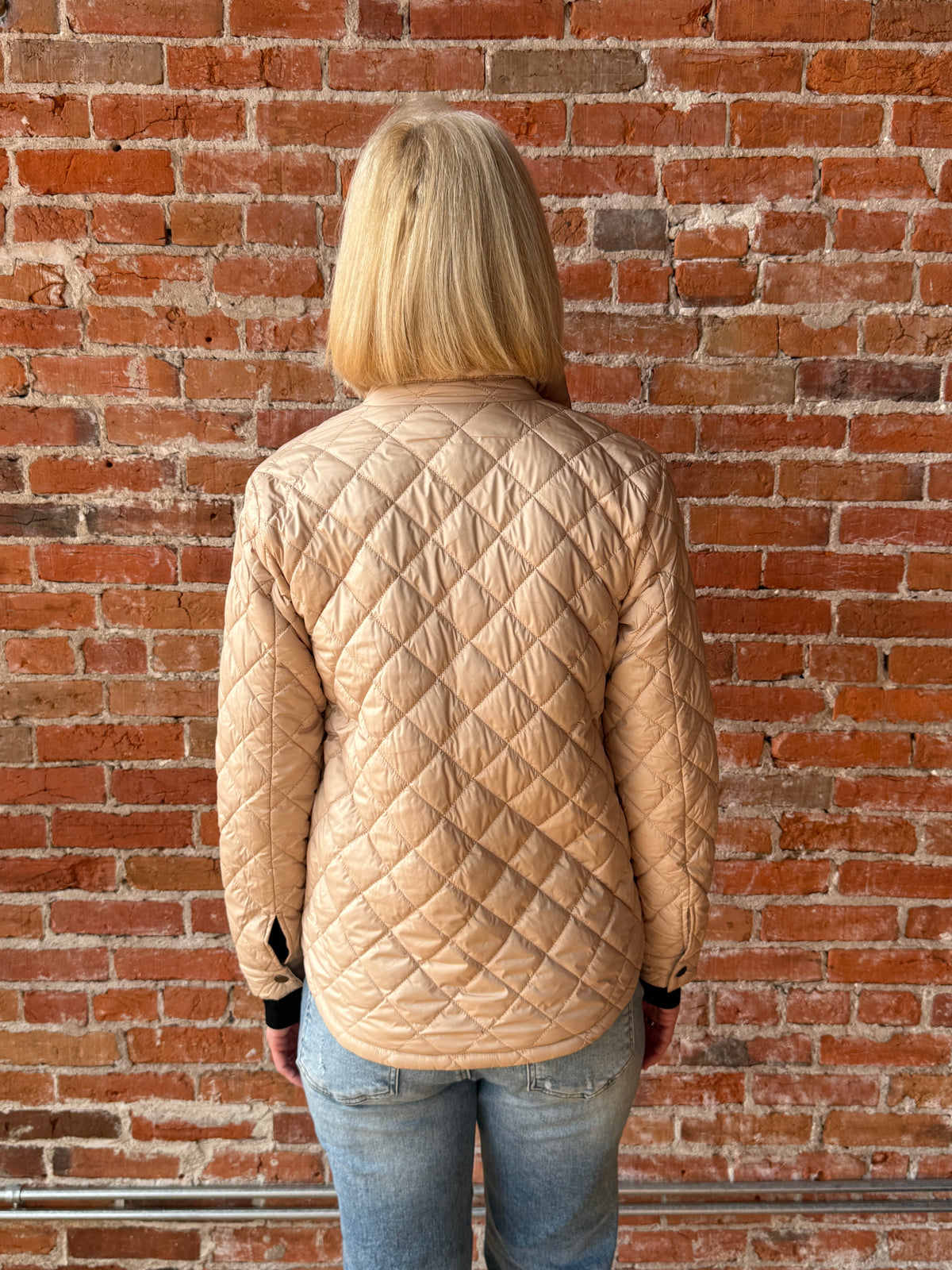 J. Society Nylon Quilted Shirt Jacket