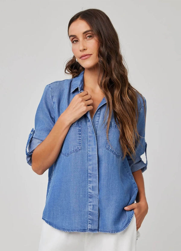 Bella Dahl Split Back Button Down