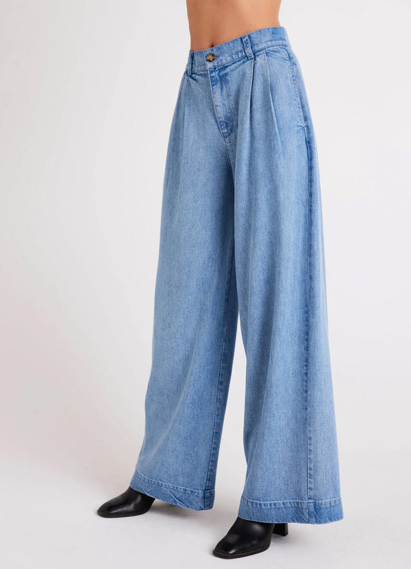 Bella Dahl Greta Pleated Wide Leg Trouser