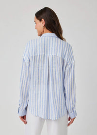 Bella Dahl Contrast Pocket Boyfriend Shirt