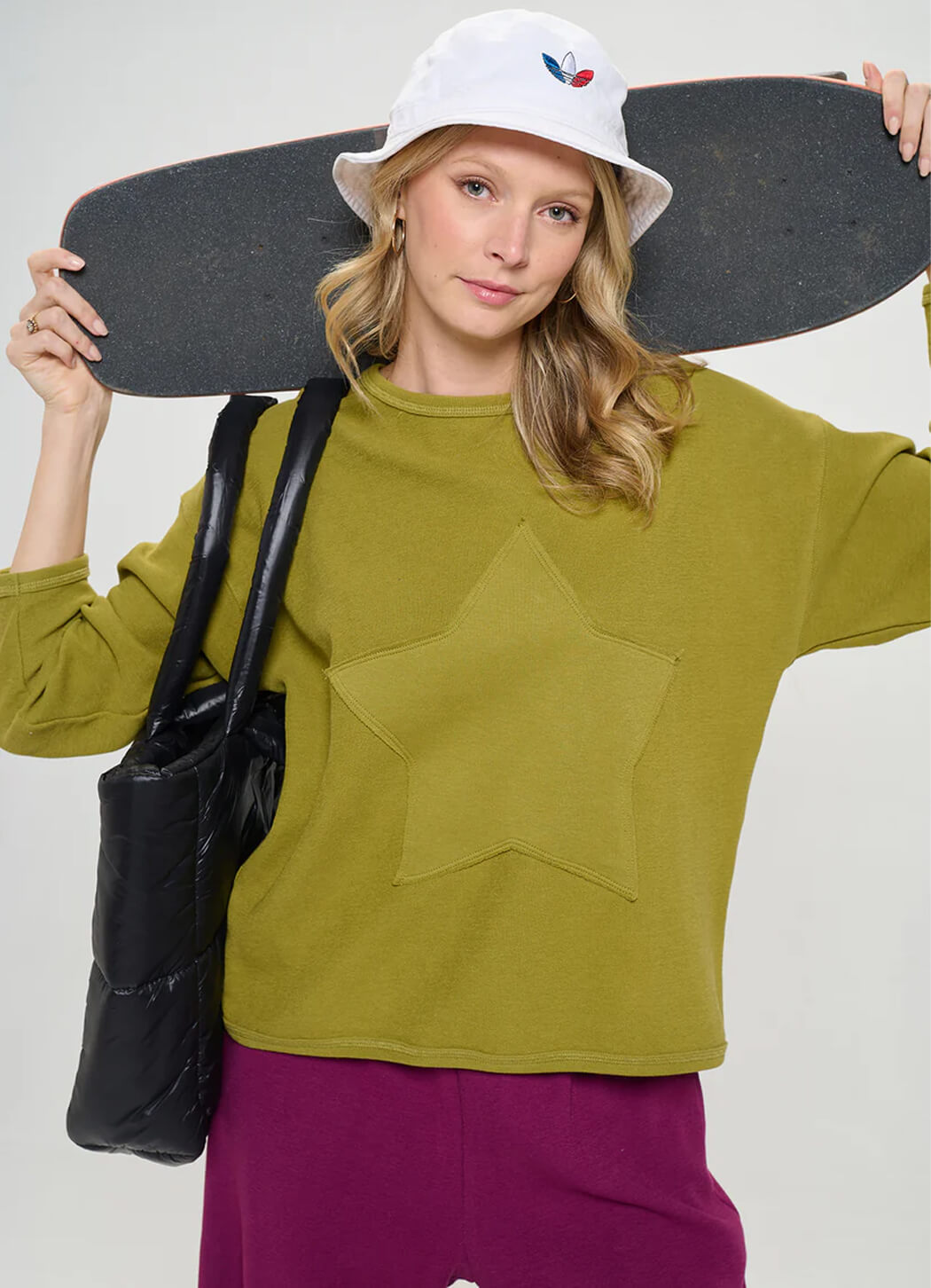 Star patch sweatshirt online