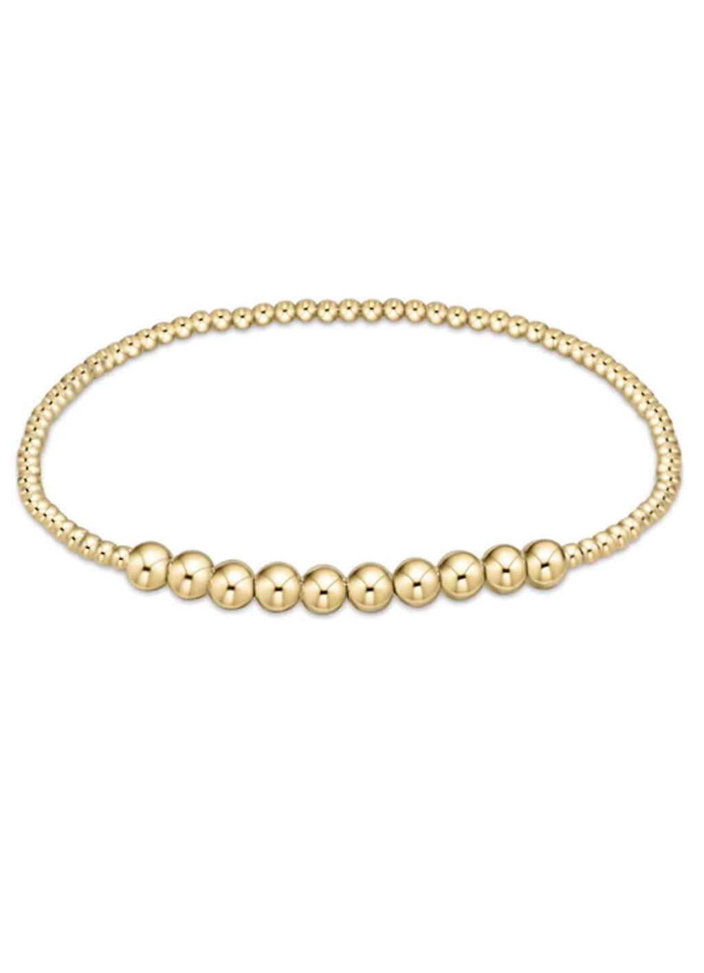 ENEWTON-BLISSFUL PATTERN 2MM BEAD BRACELET- SILVER FACETED main image 1
