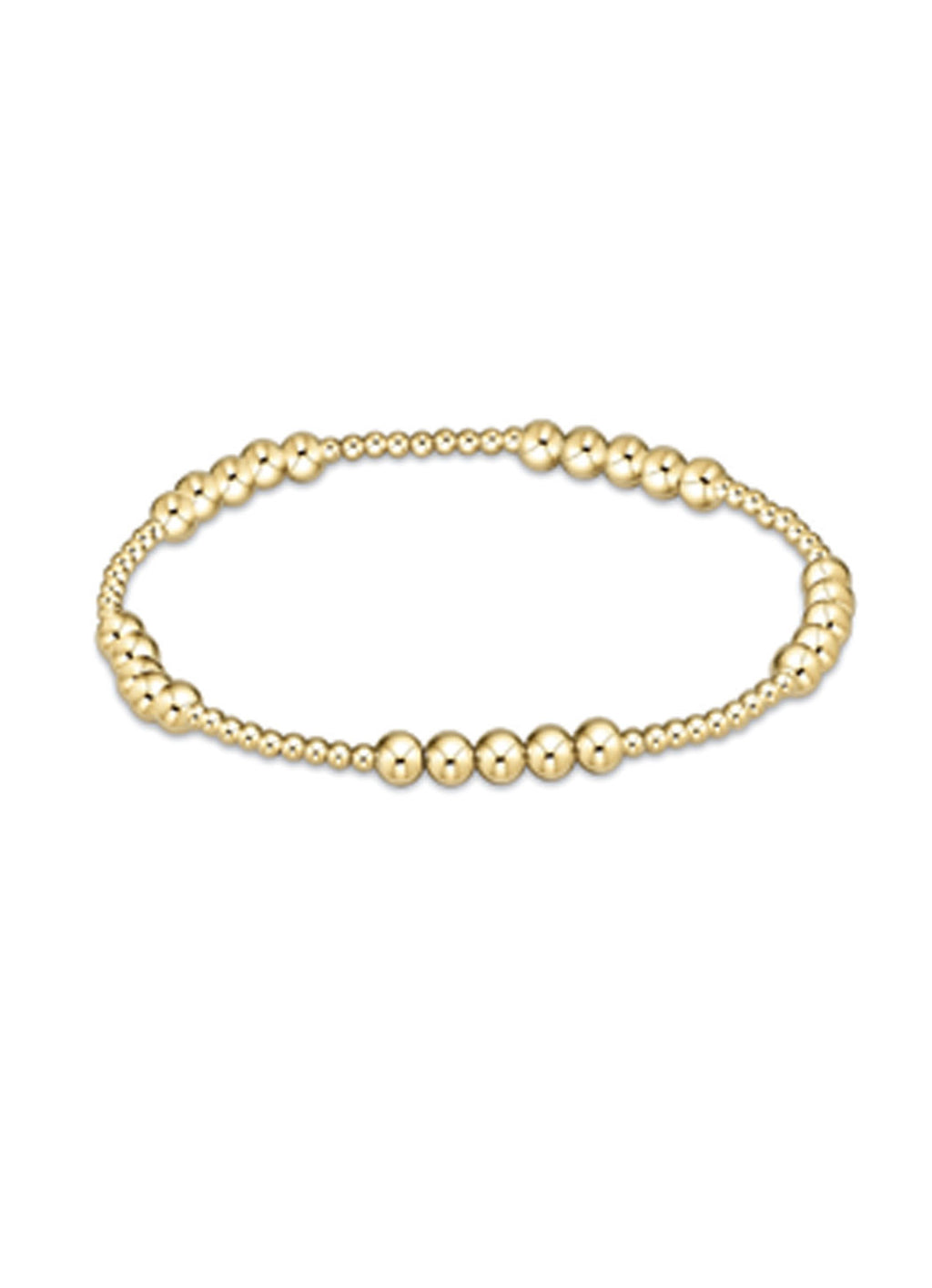enewton classic gold beaded bliss 2mm bead bracelet - 4mm gold