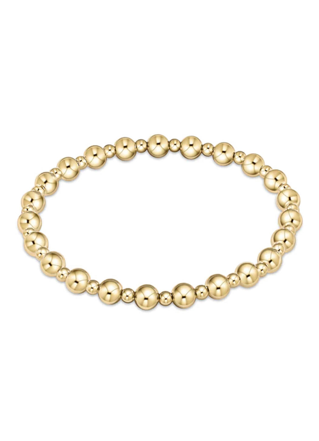 Sterling Classic Grateful Pattern 6mm Bead Bracelet