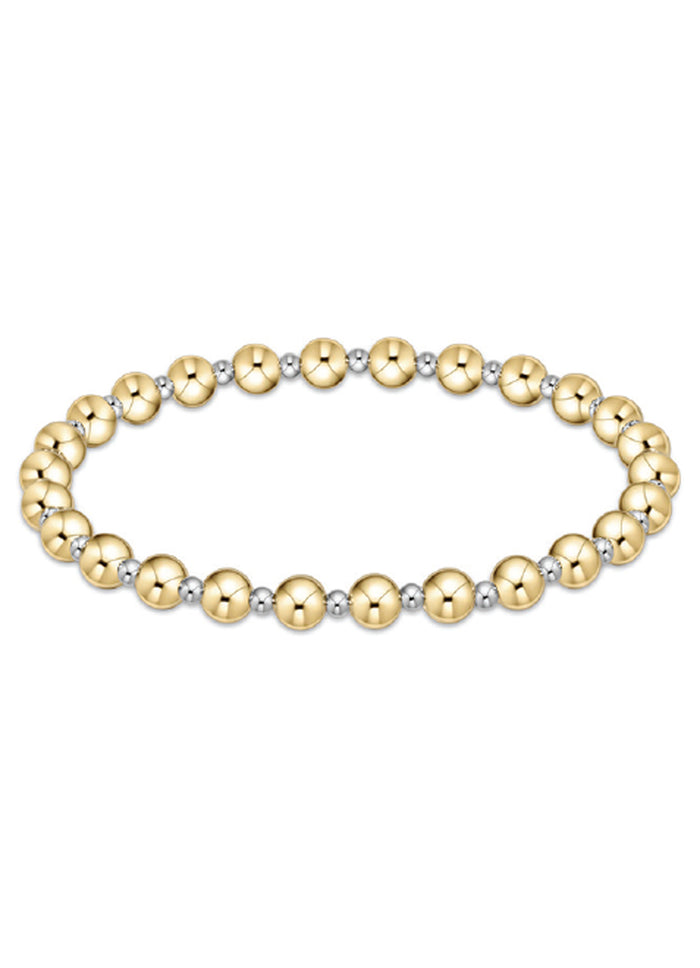 Enewton Classic Grateful Pattern 5mm Bead Bracelet - Mixed Metals
