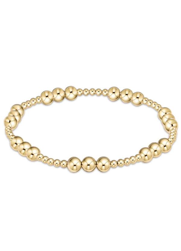 Enewton Classic Joy Pattern 5mm Bead Bracelet - Gold