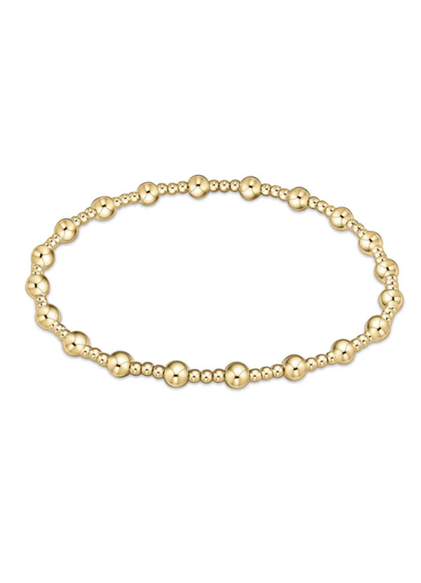 Enewton Classic Sincerity Pattern 4mm Bead Bracelet - Gold
