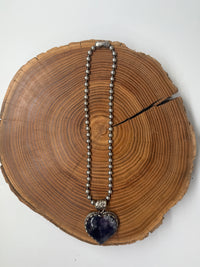 Belle Via Jewelry One-Of-A-Kind Amethyst Heart Necklace