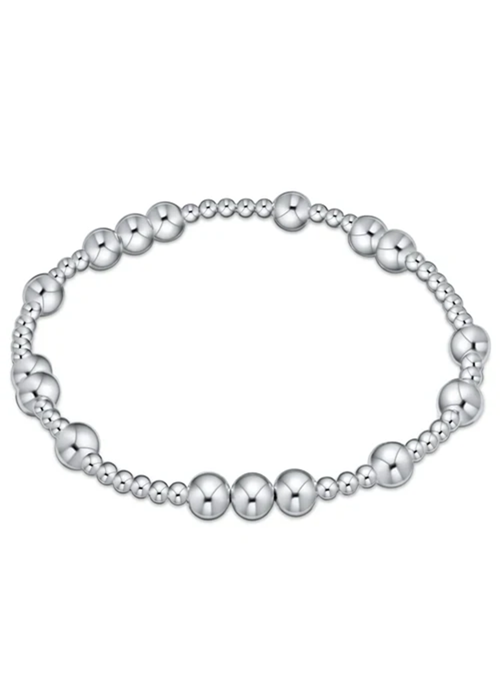Hope Unwritten Silver  Faceted Hematite 2mm Bead  Bracelet main image 1
