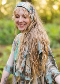 Market of Stars Earth and Sky Bamboo Scarf with Tree Print