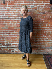 Alquema 3/4 Sleeve Smash Dress
