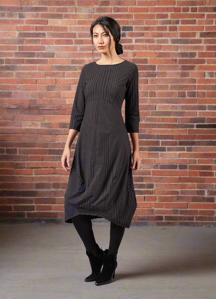 Porto Saskia Dress ESPRESSO STACCATO