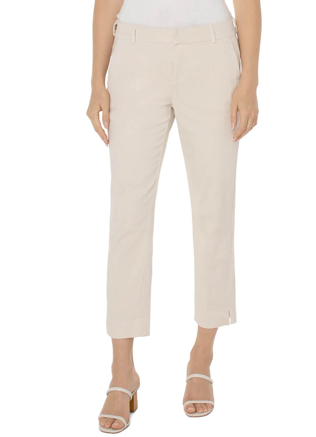 Kelsey trouser w/slit 26 in blue/white tile