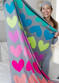 Pink Lemonade Blush Hearts Organic Cotton Travel Set