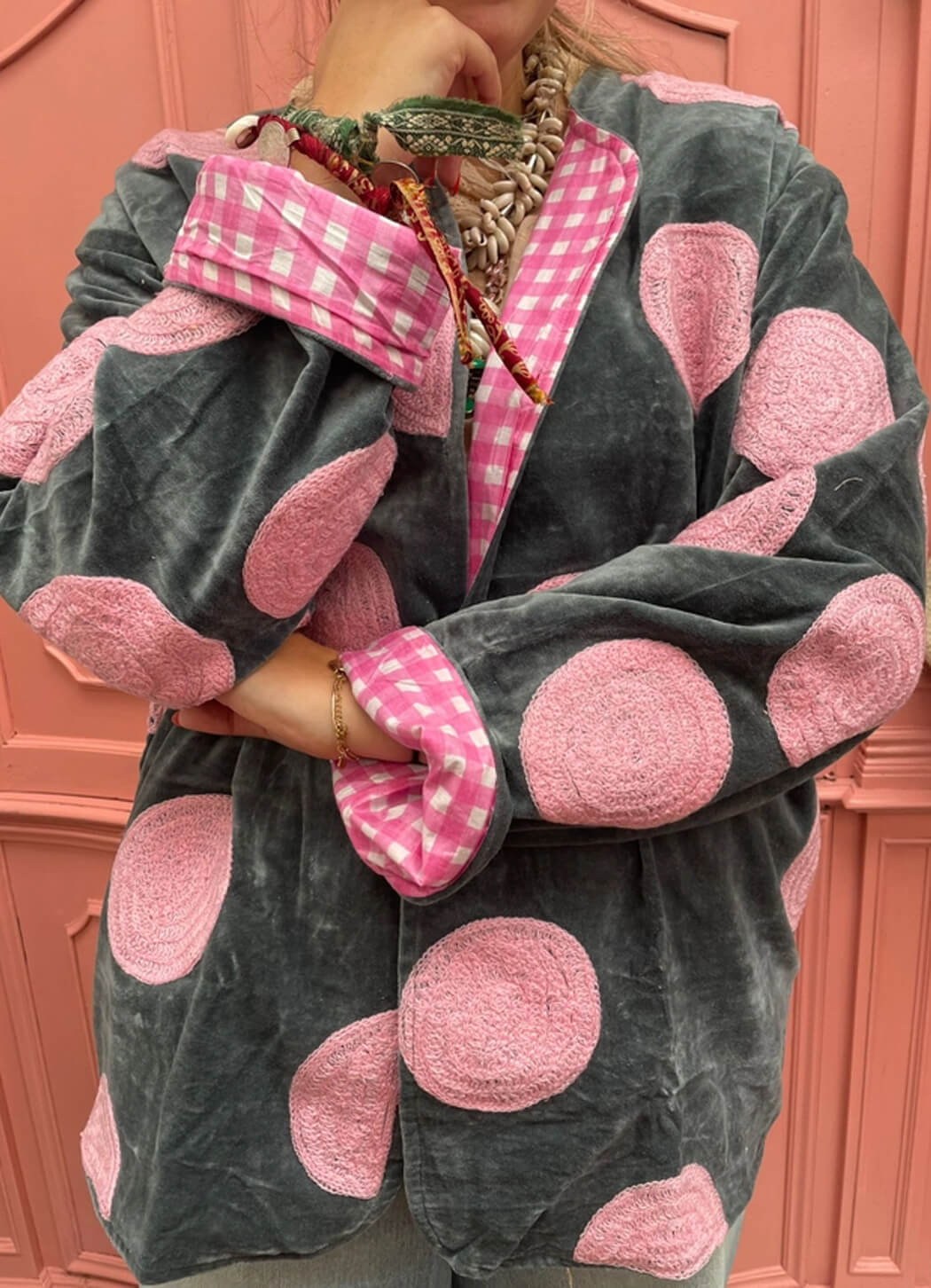 ToutVintage Rose Dot Jacket