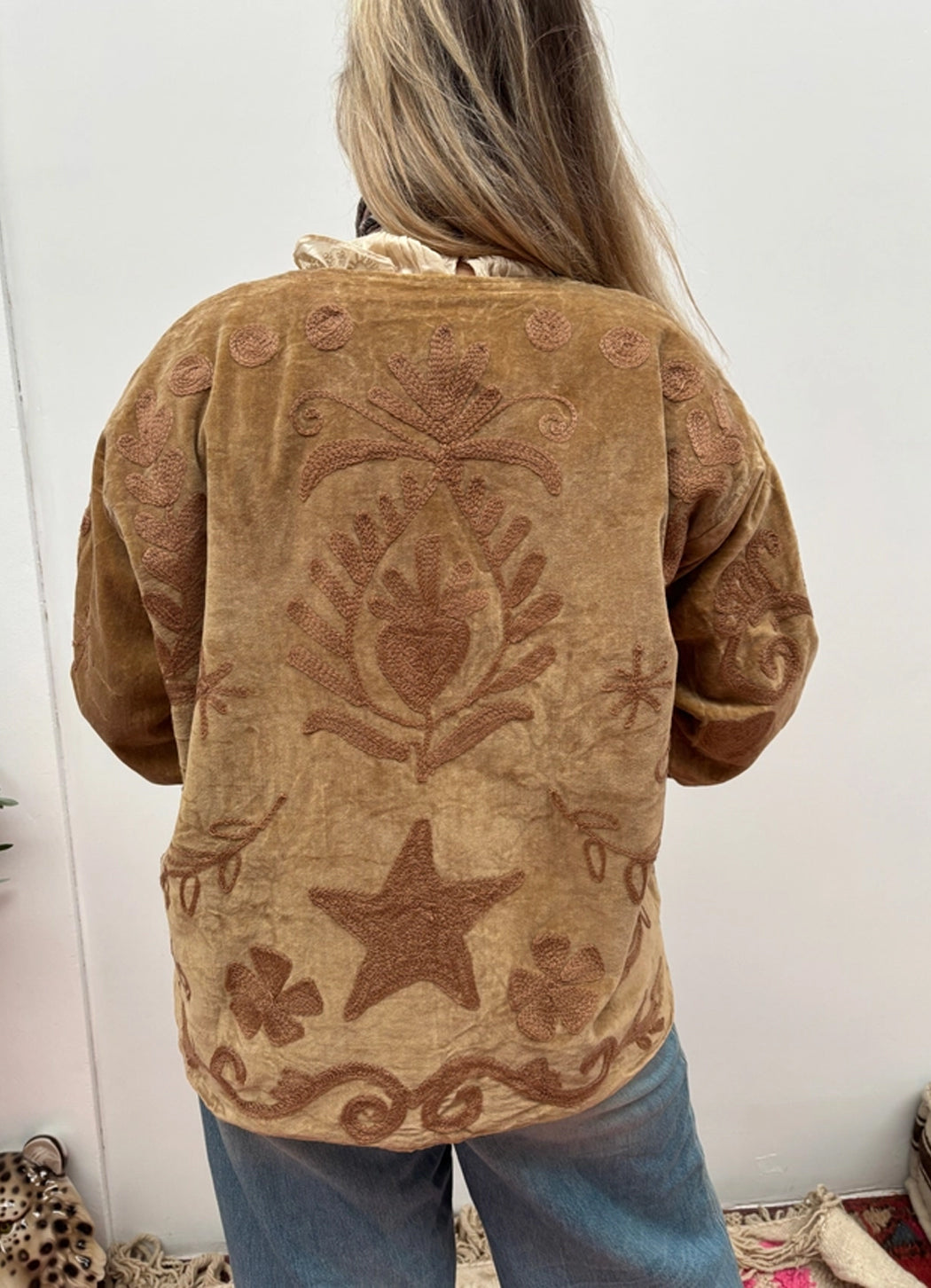 ToutVintage Taupe Star Jacket
