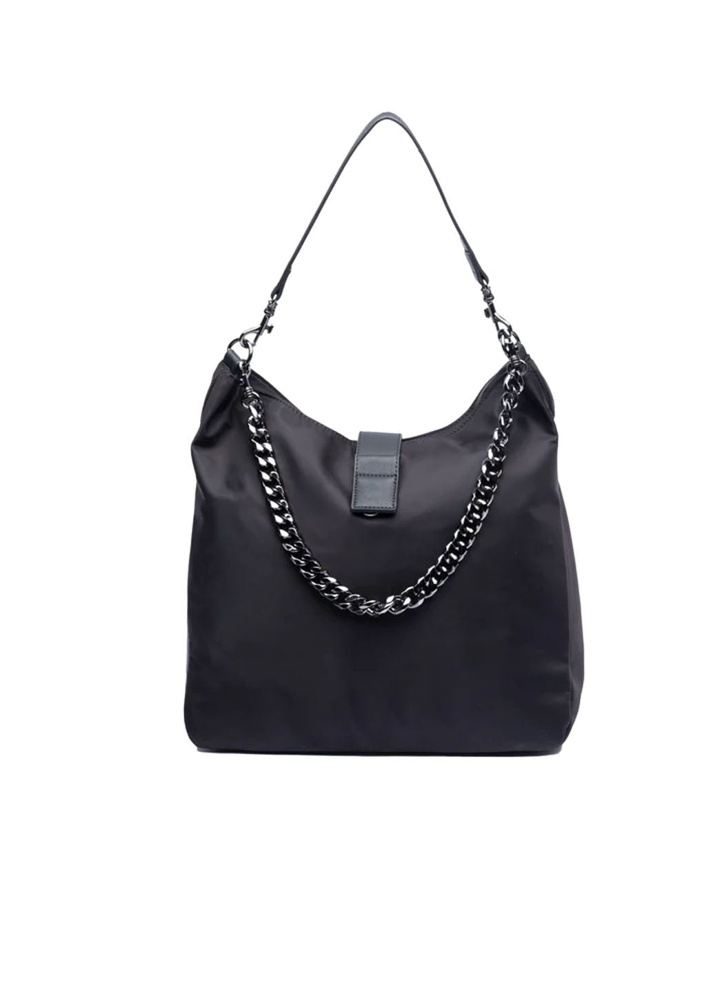 WanderFull Black HydroHobo Bag with Gunmetal Hardware