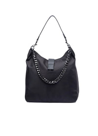 WanderFull Black HydroHobo Bag with Gunmetal Hardware