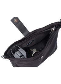 WanderFull Black HydroHobo Bag with Gunmetal Hardware