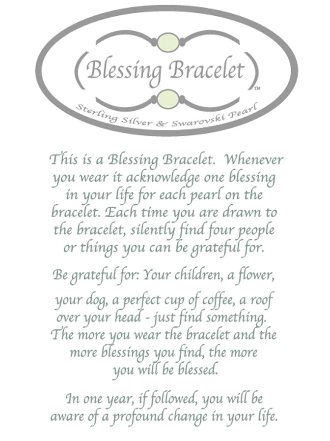 Blessing Bracelet in Sterling Silver 12mm Beads