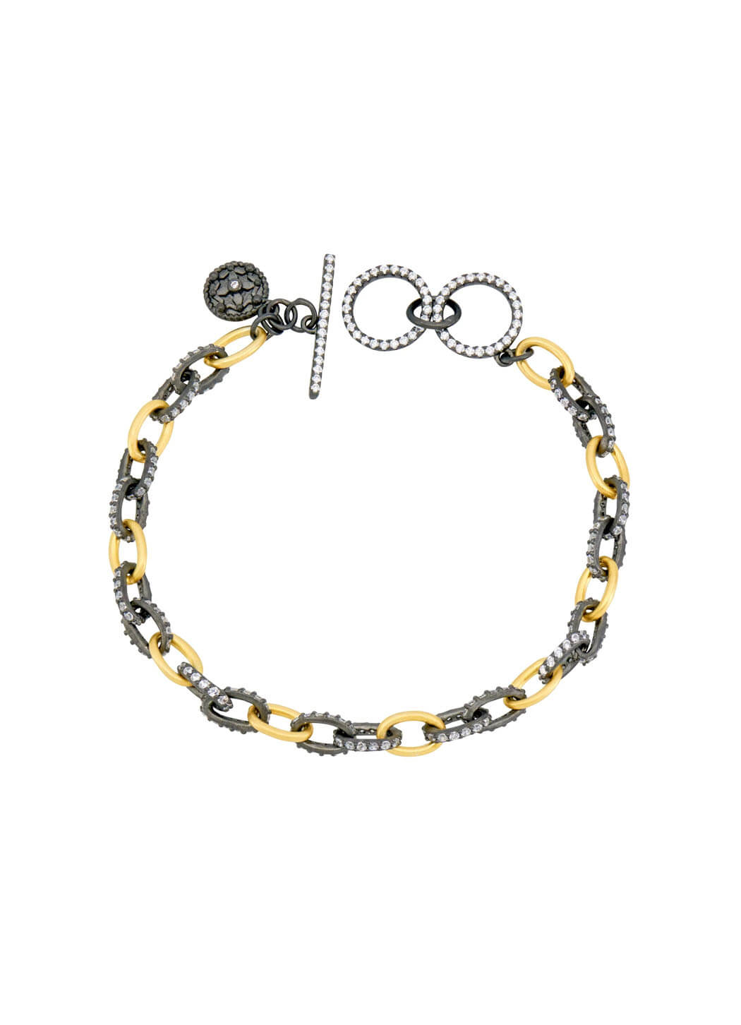 Freida Rothman Alternating Chain Link Bracelet