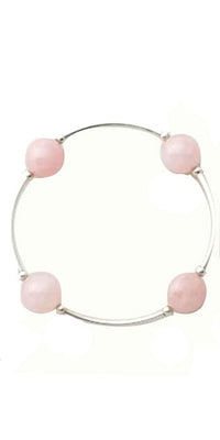 Blessing Bracelet in Rose Quartz 12mm Beads