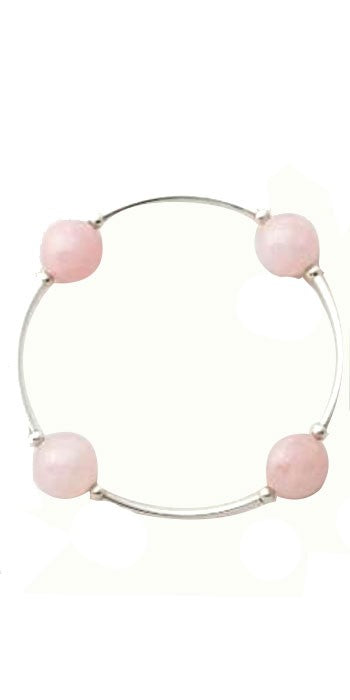 Blessing Bracelet in Rose Quartz 12mm Beads