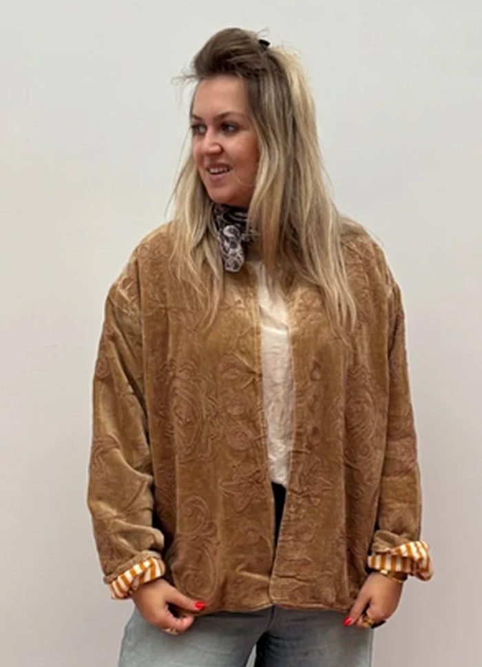 ToutVintage Taupe Star Jacket