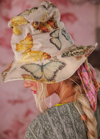 Magnolia Pearl Butterfly Appliqué Hat