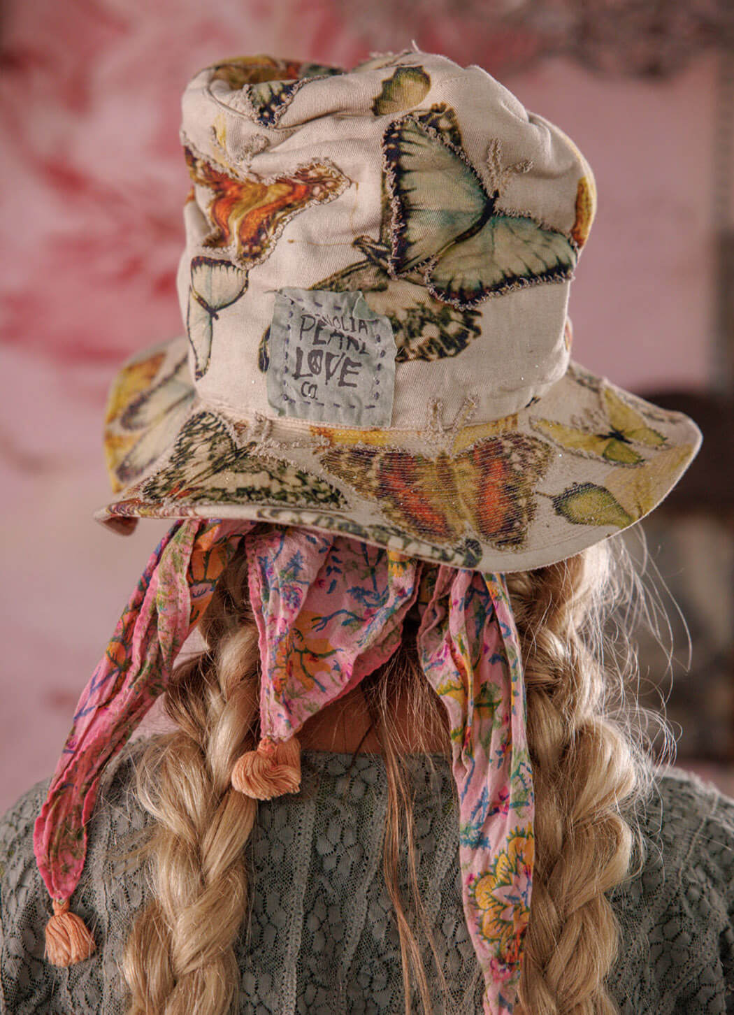 Magnolia Pearl Butterfly Appliqué Hat