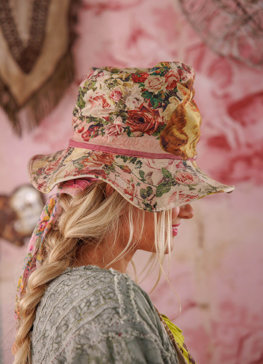 Magnolia Pearl Butterfly Appliqué Hat