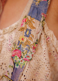 Magnolia Pearl Embroidered Floral Shae Suspenders