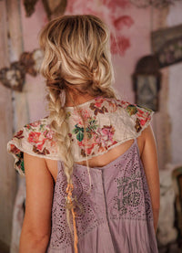 Magnolia Pearl Floral Applique Hannes Collar
