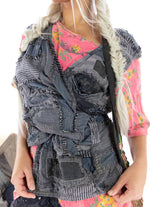 Magnolia Pearl Yarn Dyed Patchwork Nikha Vest