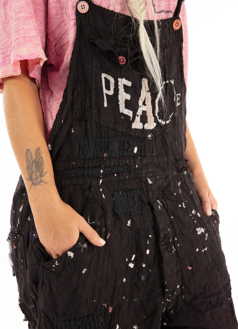 Magnolia Pearl Peace Painters Overalls