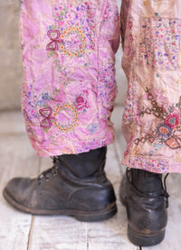 Magnolia Pearl Quiltwork Emb Overalls