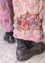 Magnolia Pearl Quiltwork Emb Overalls