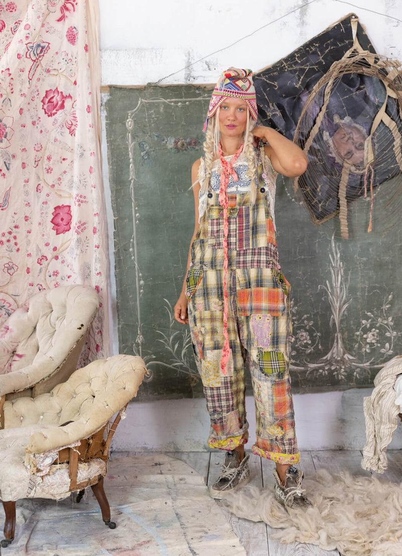Magnolia Pearl YD Patchwork Love Overalls