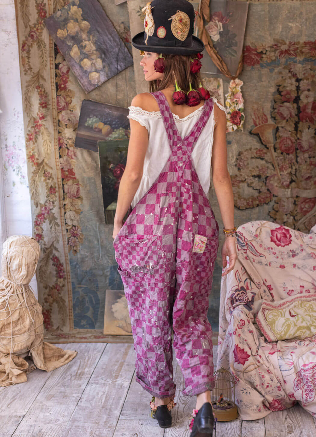 Magnolia Pearl Patchwork Love Overalls