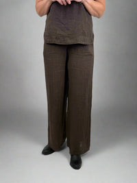Suzy D Sultan Wide Leg Linen Pant