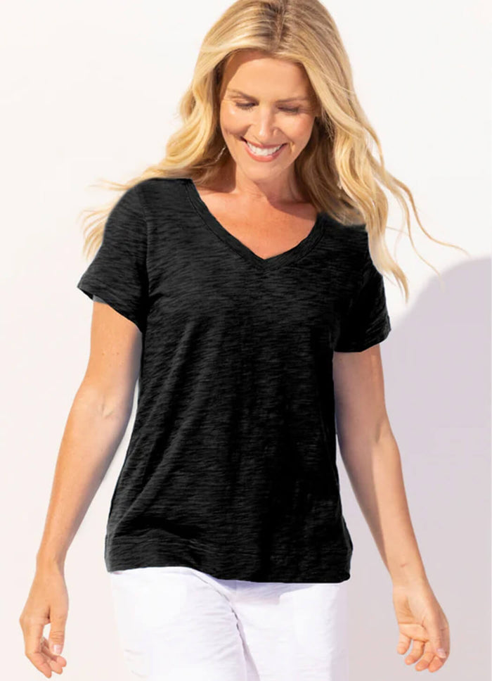 Textured Peruvian Cotton Base Tee